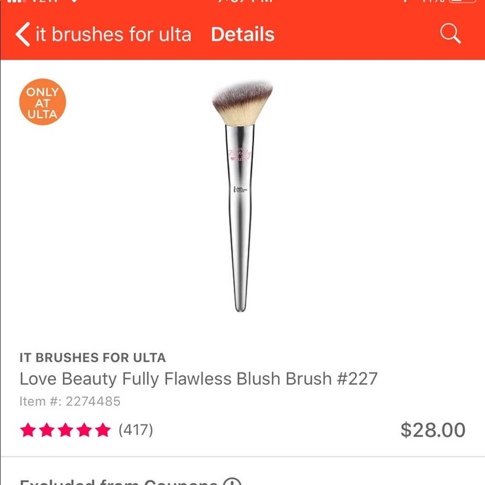 It Cosmetics blush brush